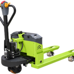Economical fully electric pallet jack with small wheels